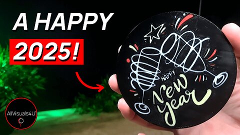 🎆 Happy New Year 3D Print - Bambu Studio Tutorial - Bambu Lab A1 Mini | #Shorts