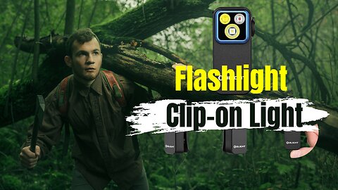 OLIGHT Oclip Pro: 500 Lumens Rechargeable EDC Flashlight with Triple Lights & Magnetic Clip