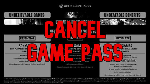 Cancel Game Pass