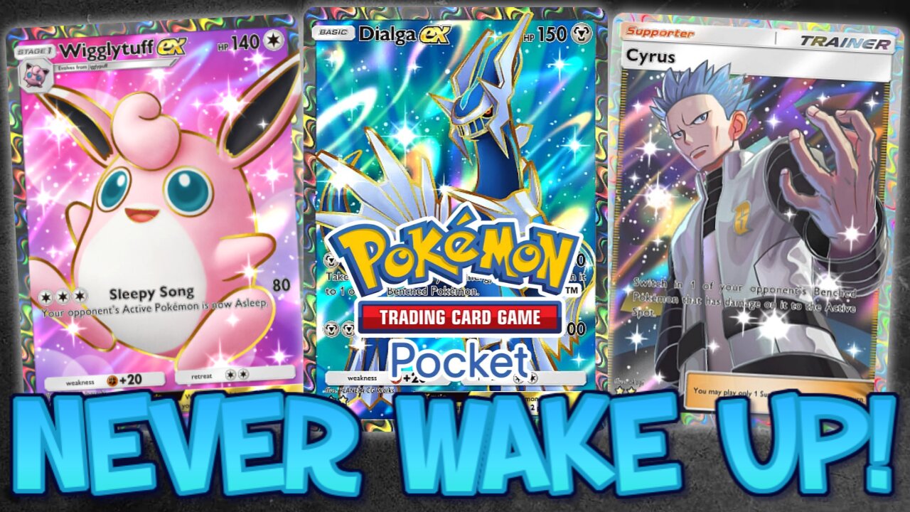 SLEEPY Opponents Can Never Attack! Dialga ex + Wigglytuff ex in TCG Pocket!
