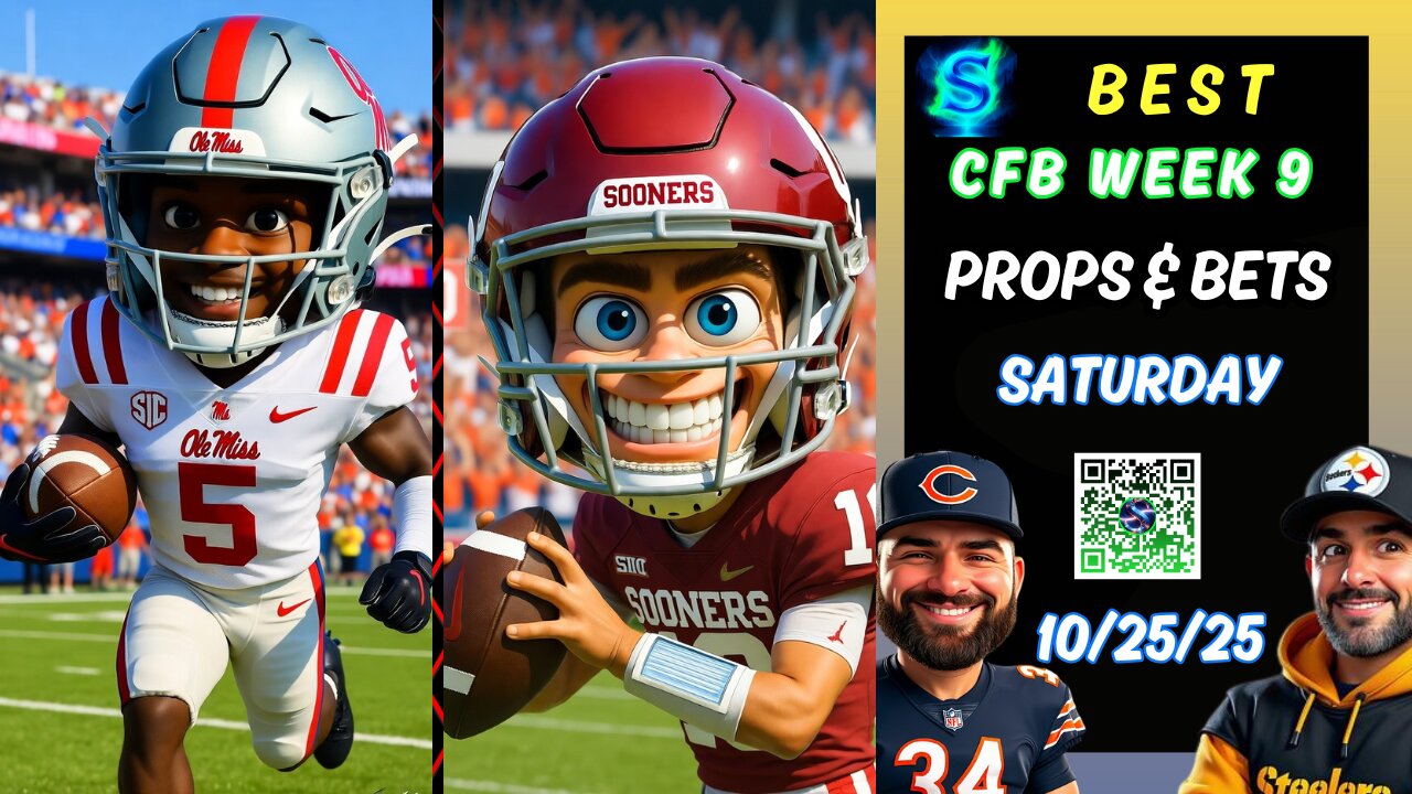 🏈 Best College Football Picks Week 9 2025 | Ole Miss vs Oklahoma & MORE!
