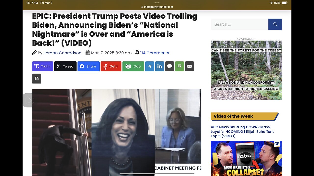 President Trump Posts Video Trolling Biden, Announcing Biden’s “National Nightmare” is Over …