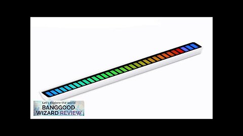 CROSIKO LED Sound Control Pickup Rhythm Ambient Light Strip Colorful LED Rechargeable Review