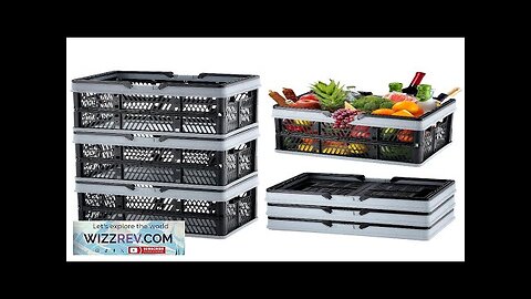 VEVOR Collapsible Shopping Basket 3 Pack 25L Plastic Foldable Storage Crate Review