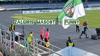 Zalgiris mascot is funny