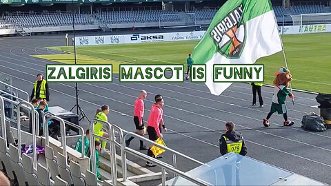 Zalgiris mascot is funny