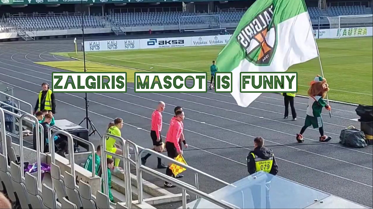 Zalgiris mascot is funny