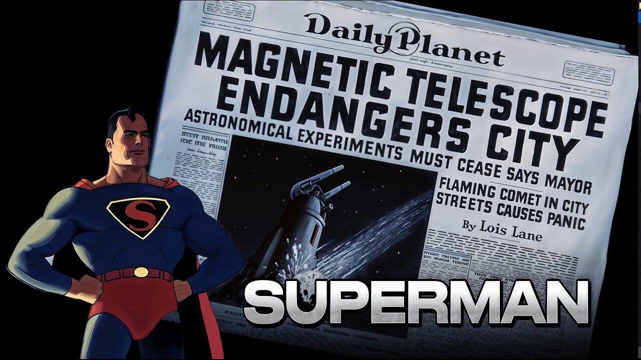 Superman (4K ) | The Magnetic Telescope (Ep 6) | Fleischer Superman Cartoons