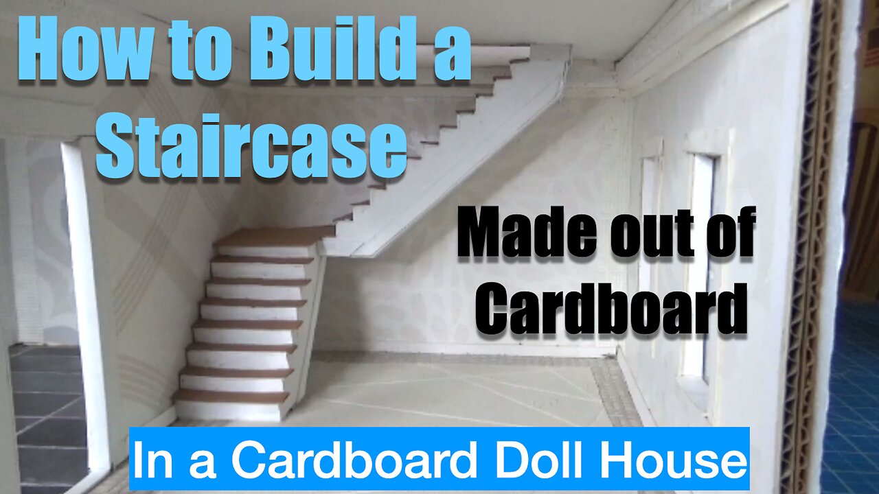 How to Make a Split-Level Staircase for Dollhouse