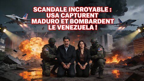 Etats-Unis ont bombardé le Venezuela et capturés Maduro et sa femme! US: Etat voyou assumé !