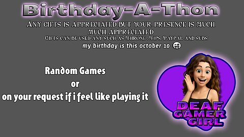 🔴[LIVE] Oct RCP #8💜 [English Chat] 😍Birthday-a-Thon! Random Games depend of request !💜