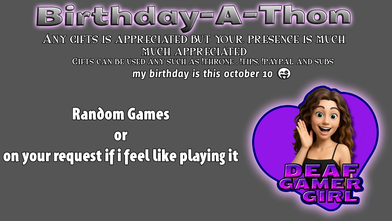 🔴[LIVE] Oct RCP #8💜 [English Chat] 😍Birthday-a-Thon! Random Games depend of request !💜