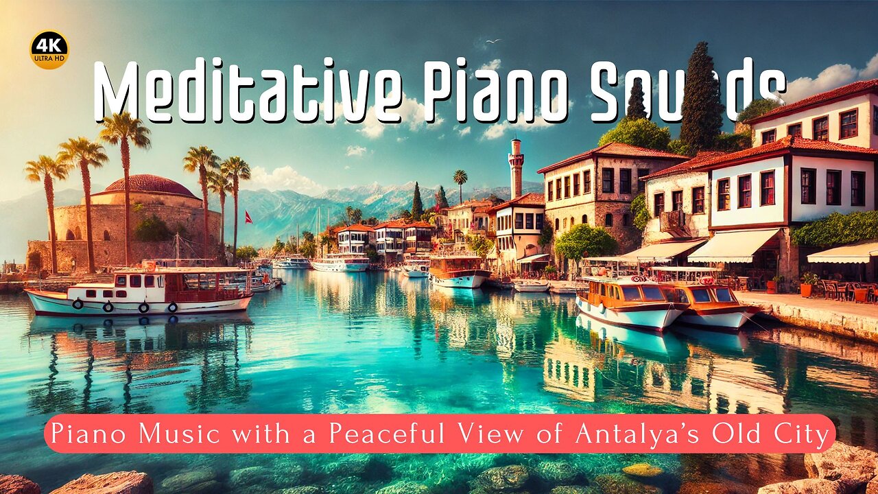 🌊🎶 Relaxing Piano Music with a Peaceful View of Antalya’s Old City | 2 Hours 🎶🌊