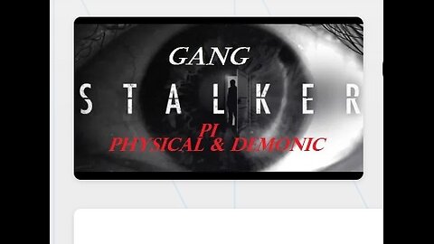 ~Gang Stalking Targeted~