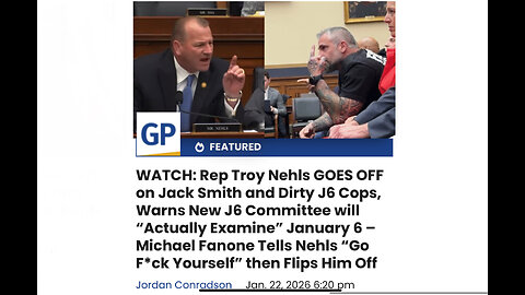January 6 – Michael Fanone Tells Nehls “Go F*ck Yourself” then Flips Him Off