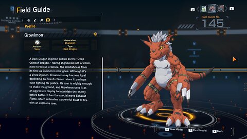 growlmon all digivolution/de-digivolution/profile Digimon Story Time Stranger