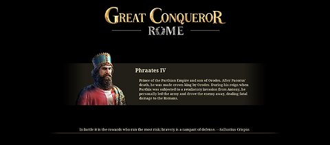 Great Conqueror Rome Chapter 12: The End of the Republic: Rome-Anthony pt.1