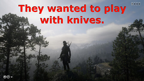 Red Dead 2 - They want to play with knives