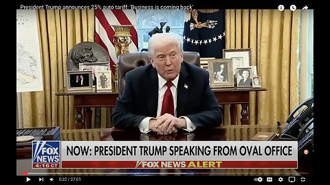 TRUMP—25% AUTO TARIFF—POSSIBLY 1T IN REVENUE IN 1-2 YRS - Goes Into Detail - SEGMENT 76