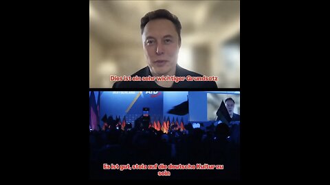"Es ist gut, Stolz deutscher zu sein" - Elon Musk Rede - AfD Parteitag (dt. Untertitel)