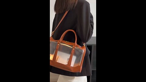 Transparent Bag with Chic Design | Elegant See-Through Travel Bag