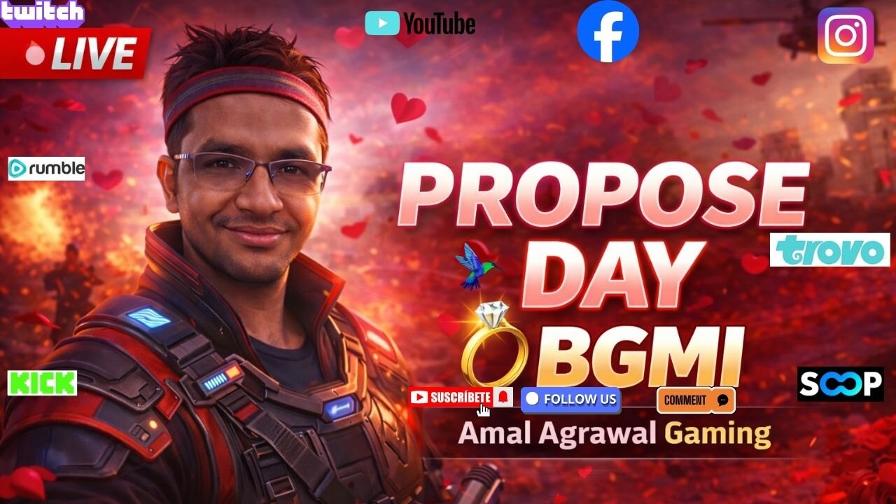 💍 Propose Day Special BGMI Live | Aaj Squad + Romance Vibes 😍 | Amal Agrawal Gaming