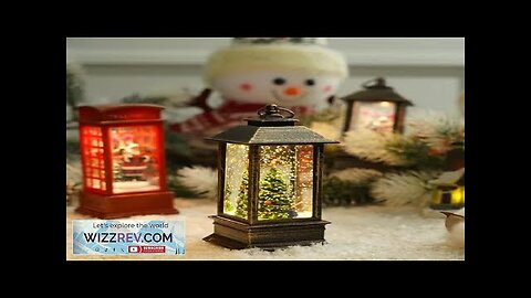 Christmas Decorations Christmas Creative Snow Music Lights Festival Scenery Props Christmas Review