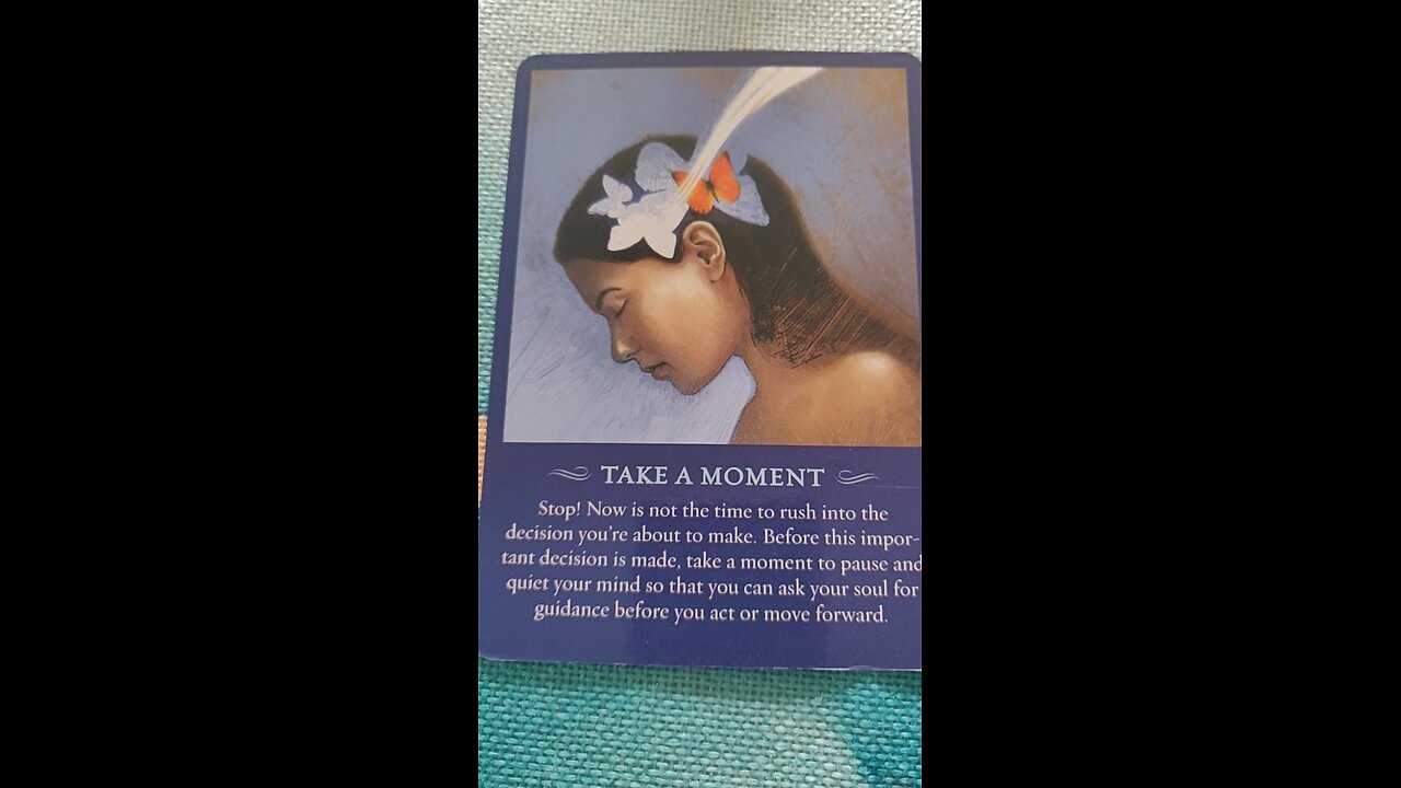 Take a moment....