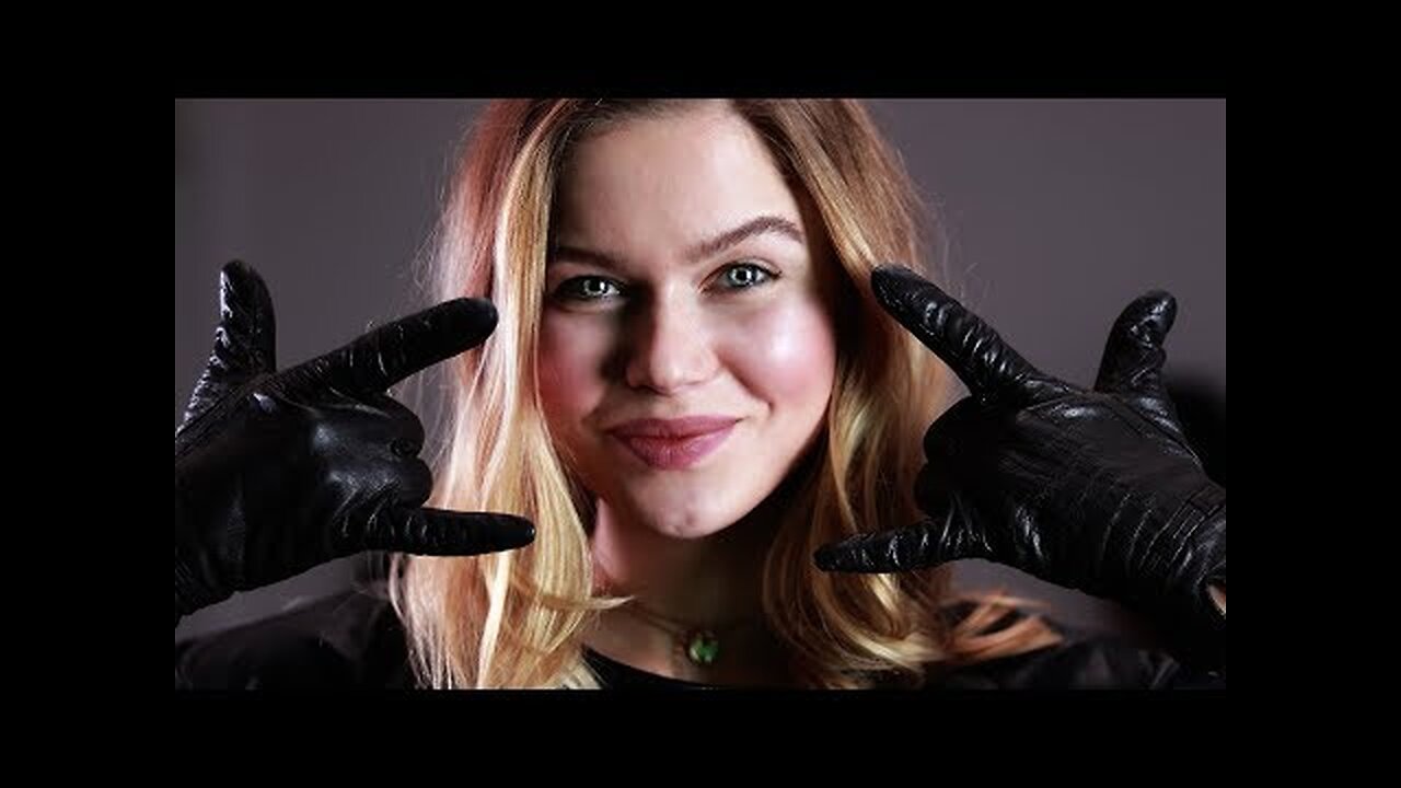 ASMR Leather Gloves (hand sounds)