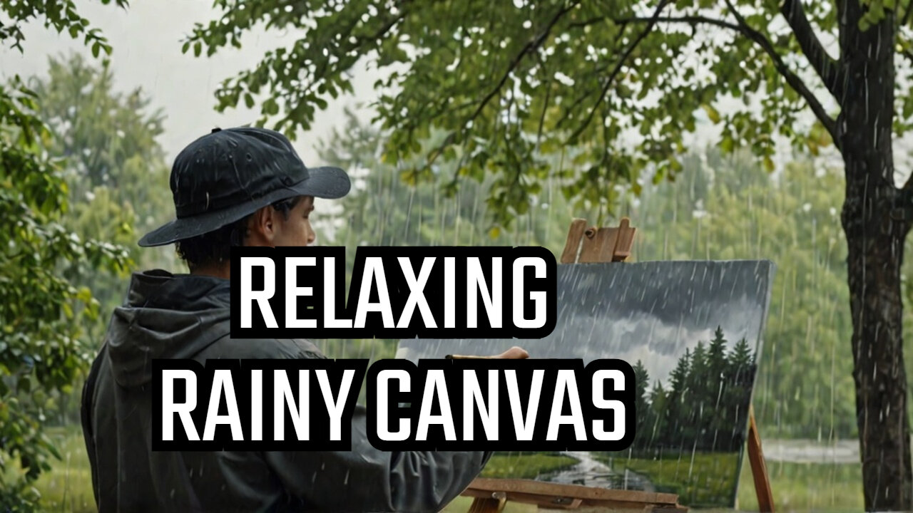 Painting in the Rain: 1 Hour of Relaxing Oil Art & Thunder Sounds