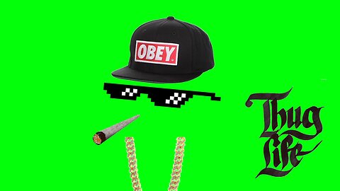 thug life green screen with music animation free stock footage thuglife video glasses overlay