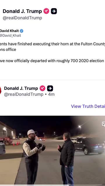 🚨 BREAKING: President Trump just posted that the FBI left with 700 2020 ELECTION BALLOT BOXES
