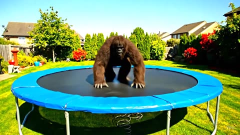 Bigfoot is skydiving