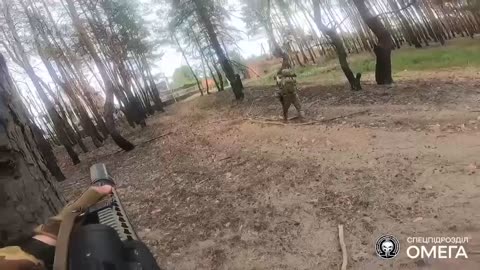 Intense Footage of Ukrainian Special Forces Moving Through Forest