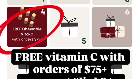 Free Vit C with Purchase