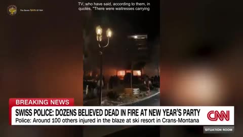 Swiss Ski Resort In Crans-Montana: 'Around 40 Dead & Around 100 Injured In Fire' (subtitles)