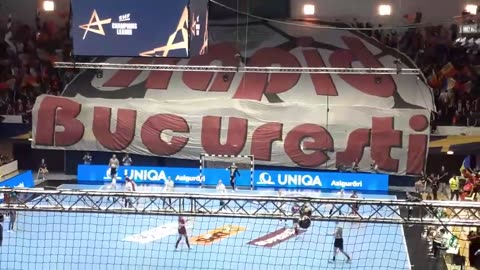 RAPID BUCURESTI vs GYOR one of the most beautiful atmosphere in HANDBALL