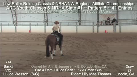 2025 GWRHA Low Roller Reining Classic ~ Saturday Coverall Arena