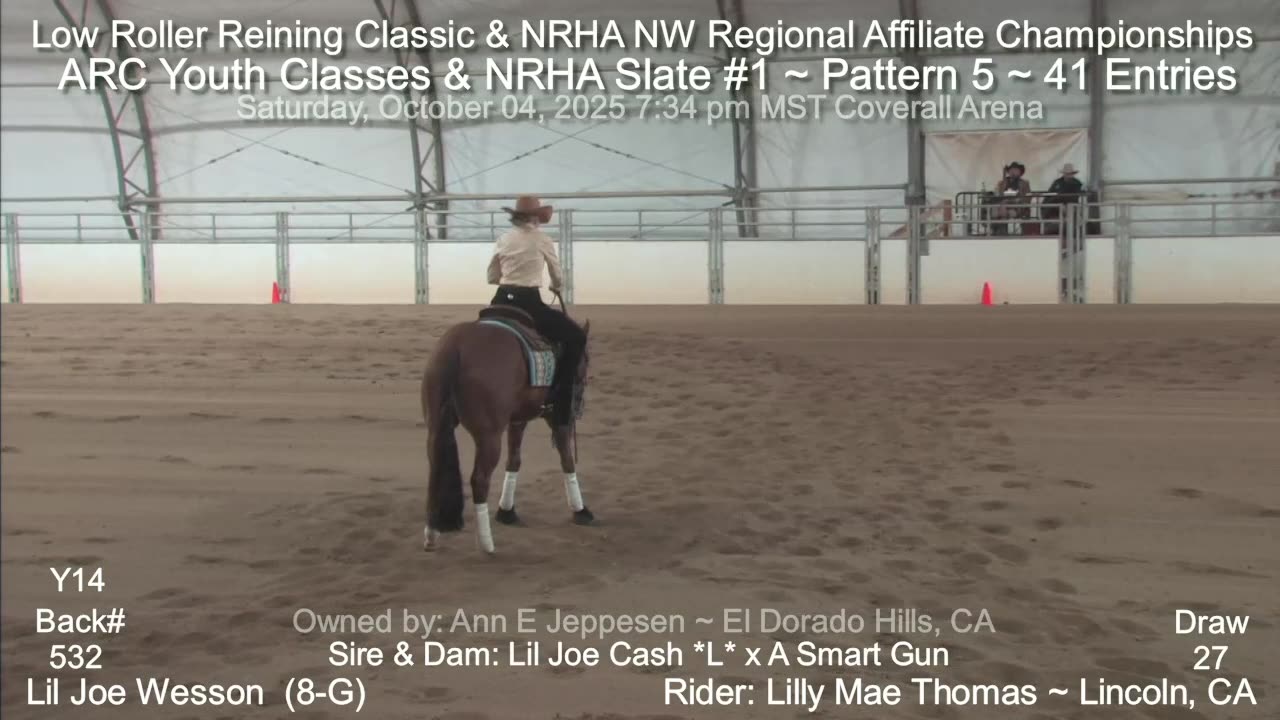 2025 GWRHA Low Roller Reining Classic ~ Saturday Coverall Arena