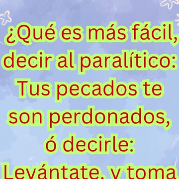 “Jesús tiene autoridad sobre el pecado y la enfermedad” macros 2-9 #shortvideo #shorts #youtubeshort