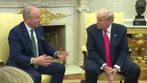 St Pattys Day: POTUS & Ireland's Micheal Martin talk peace initiatives