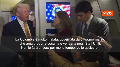 NOTIZIE DAL MONDO Trump:Colombia malata e governata da un uomo che produce cocaina