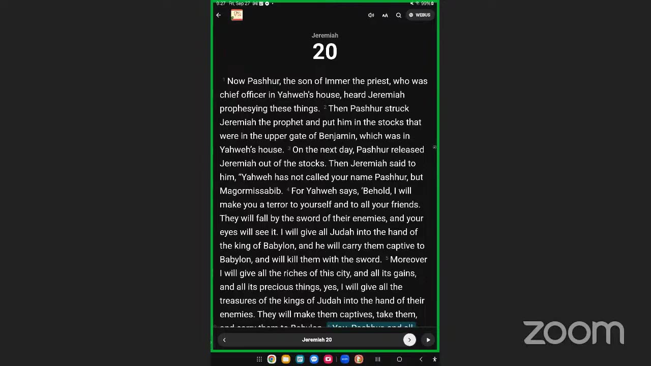 Oct 12th, Day 285 - RERUN FROM 2024 - Reading The One Year Bible Together