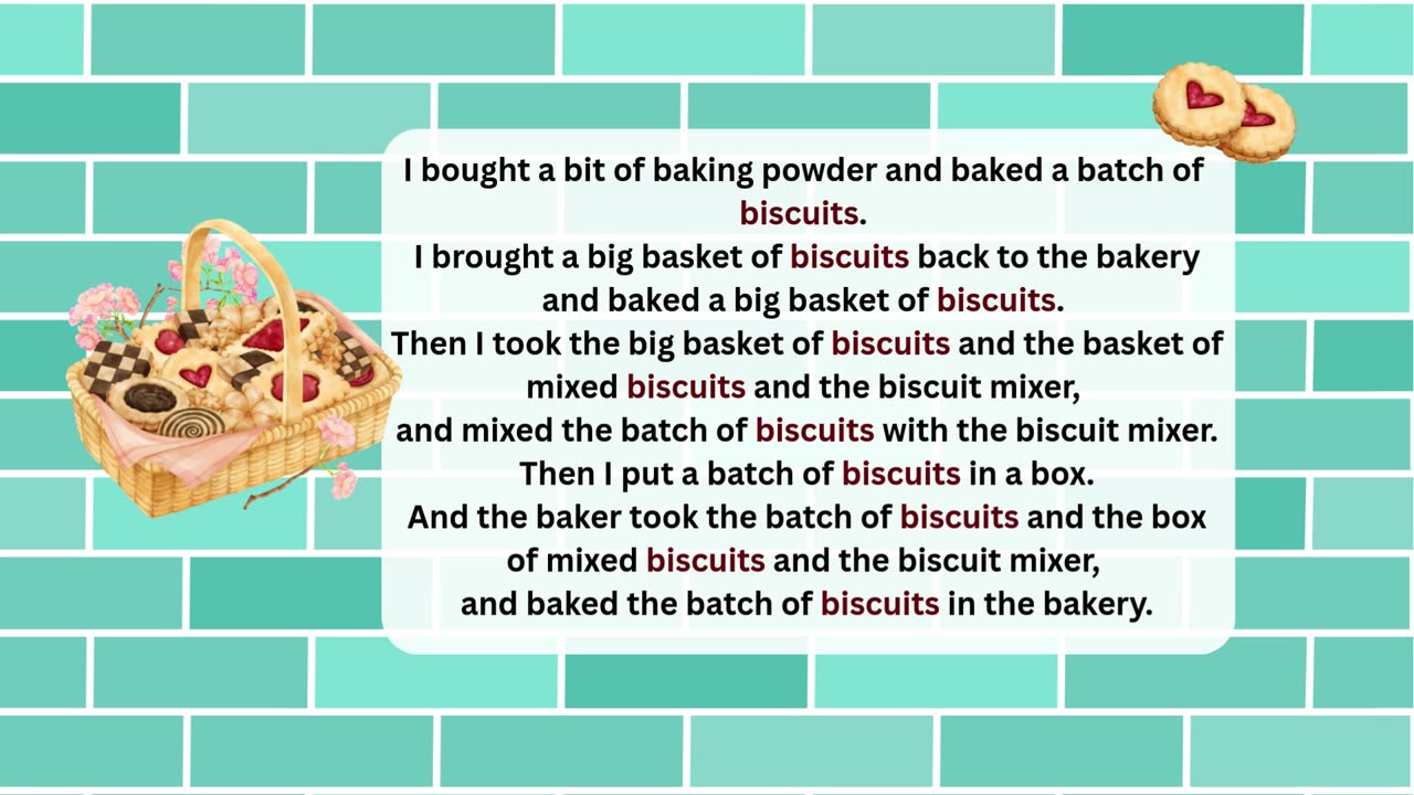 Actors' Pronunciation Challenge: The Tricky Biscuit Tongue Twister!