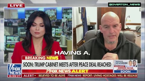 Sen Fetterman was asked if President Trump deserves the Nobel Peace Prize:
