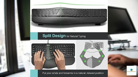 Arteck Ergonomic USB Wired Keyboard