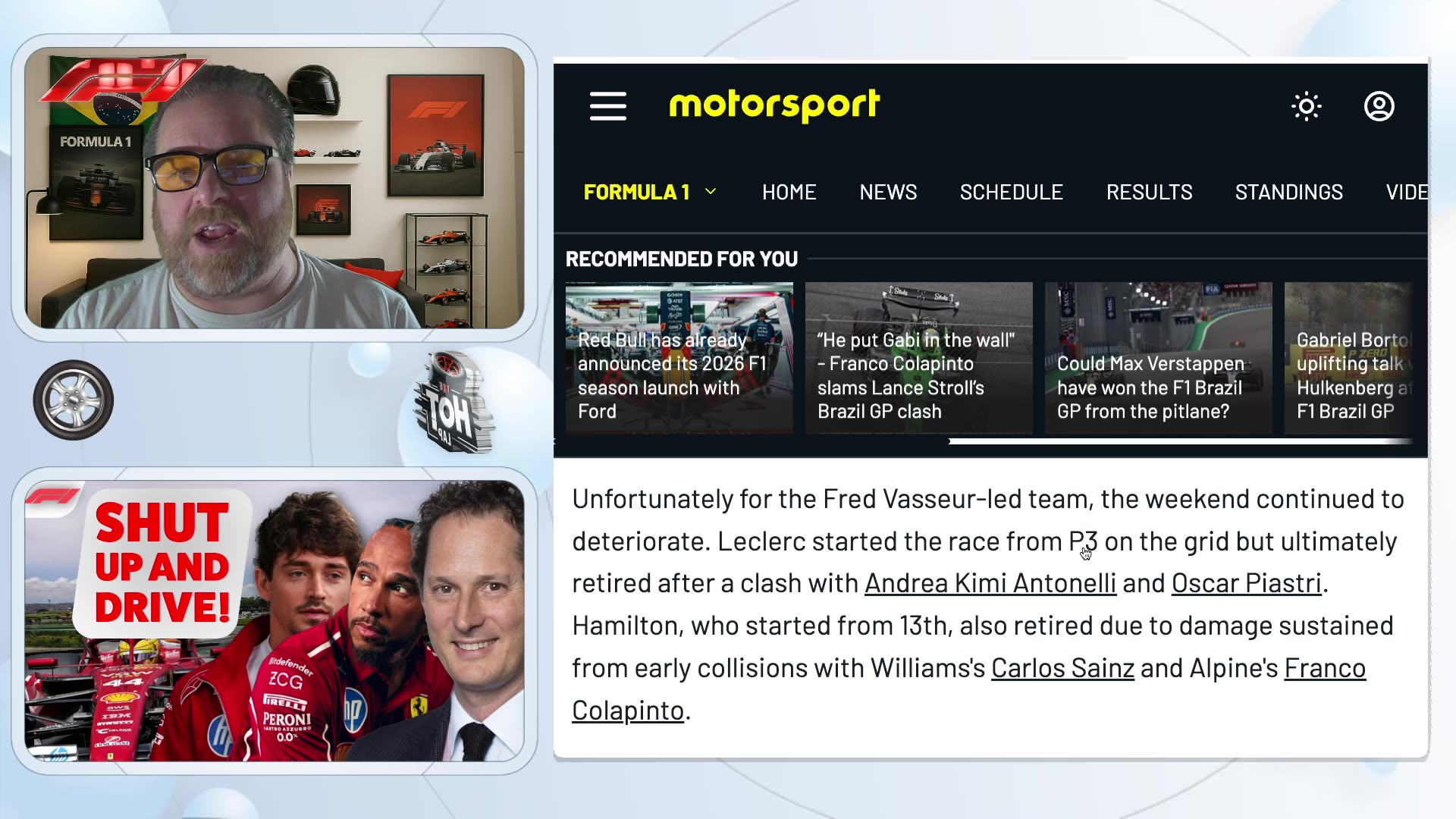 Ferrari Boss to Drivers “Shut Up & Drive!” 😬