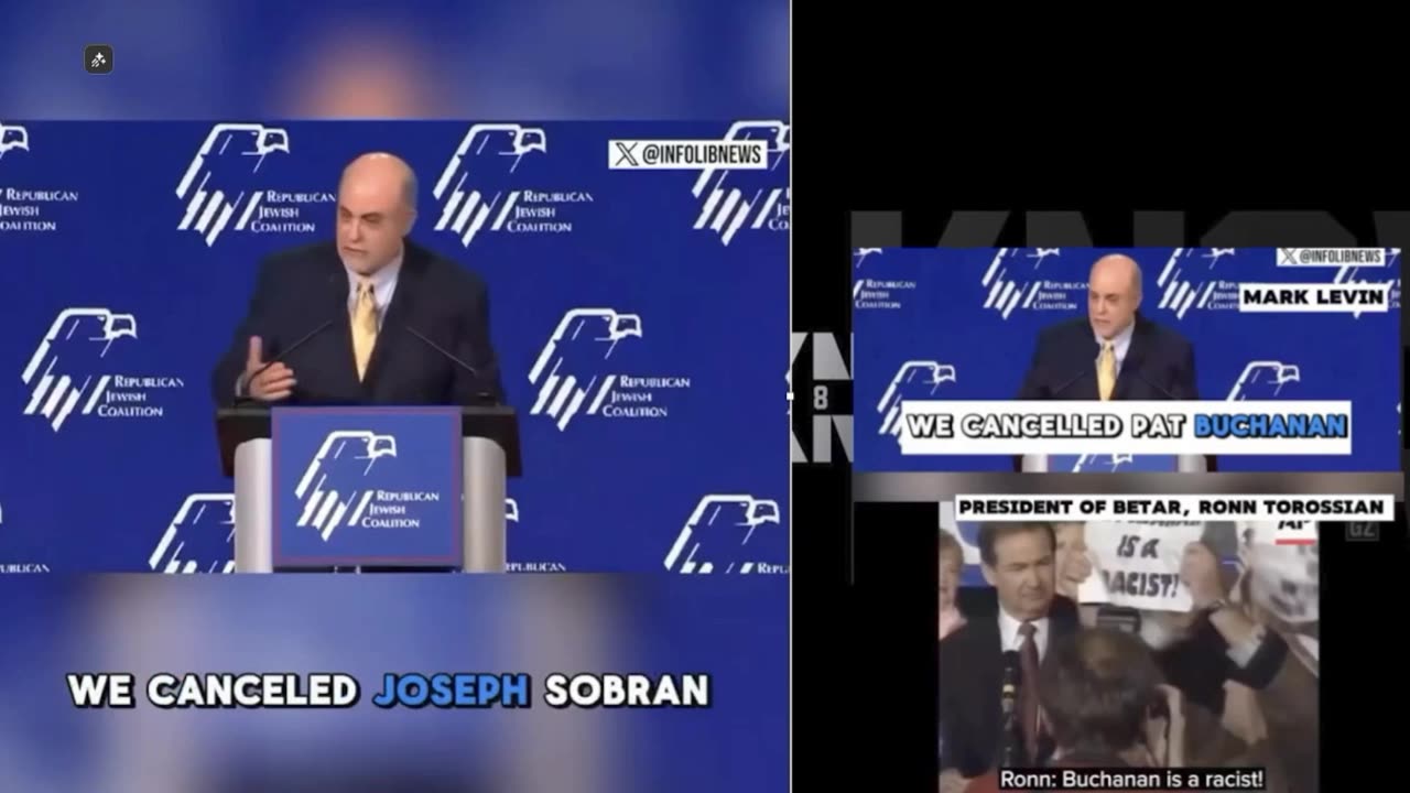 Syops and Mark Levin labeling FREE SPEECH as antisemitism