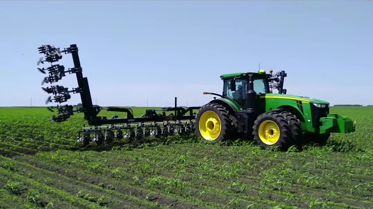 High Speed Cultivator for Row Crop Farming Weed Control