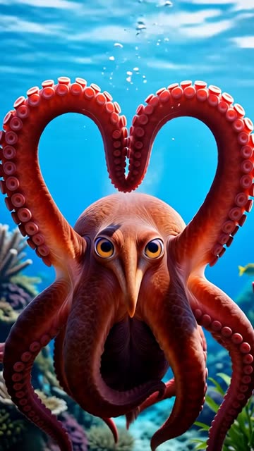 Octopuss making a Heart